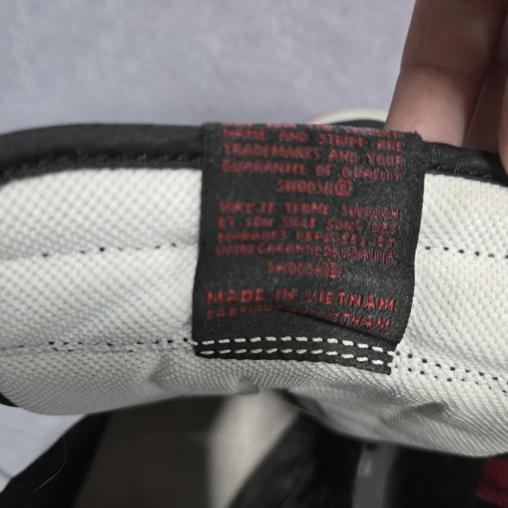 Nike Air Jordan 1 Retro OG High Banned Bred Sz 12 Red & Black